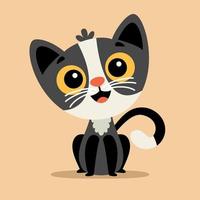 Cartoon Drawing Of A Cat vector