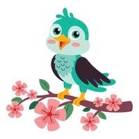 Cartoon Illustration Of A Bird vector