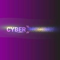 Cyber Monday sale digital circuit background banner template for business promotion vector