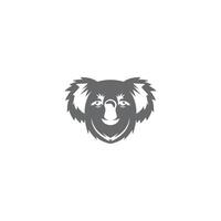 ilustración de diseño de icono de logotipo de koala vector