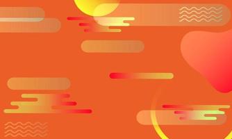 Orange Abstract Background Vector Art With Shapes