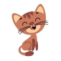 dibujo de dibujos animados de un gato vector