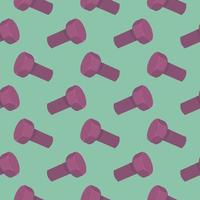 Purple screw,seamless pattern on green background. vector