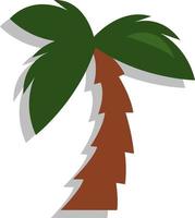 African palm, illustration, vector, on a white background. vector