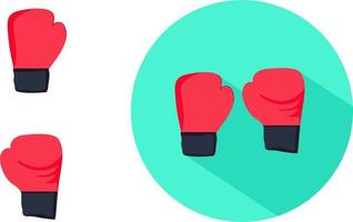 Boxing gloves ,illustration, vector on white background.