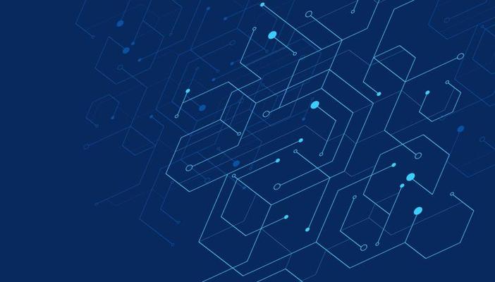 Abstract geometric shapes on blue background. Vector illustration.