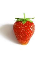 Fresh and tasty strawberry on white background photo