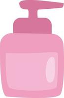 Pink liquid soap, illustration, vector, on a white background. vector