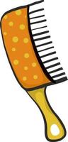 Hair brush , illustration, vector on white background