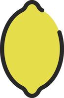 Yellow lemon, illustration, on a white background. vector