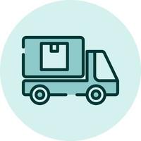 Delivery truck, illustration, vector on a white background.