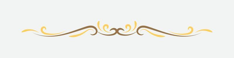 Free Text And Page Divider with retro style vector