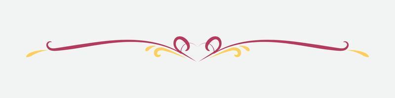 Free Text And Page Divider with retro style vector