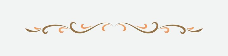Free Text And Page Divider with retro style vector