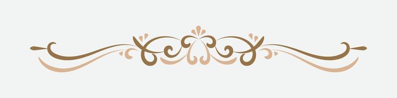 Free Text And Page Divider with retro style vector
