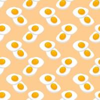 Eggs pattern, seamless pattern on light background. vector