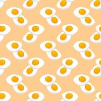 Eggs pattern, seamless pattern on light background. vector