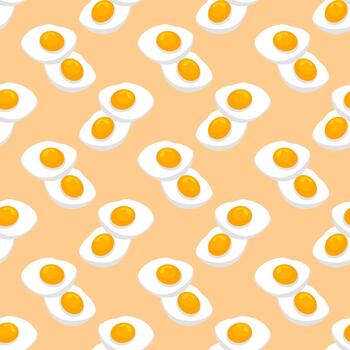 patrón de huevos, patrón sin costuras sobre fondo claro. vector