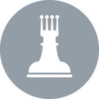 Chess figure white queen, illustration, vector on white background.