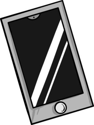 Flat mobile phone ,illustration,vector on white background