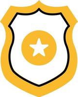 Police badge sign , illustration, vector on a white background.
