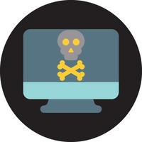 Computer virus security, illustration, vector, on a white background. vector