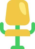 Workplace chair, illustration, vector on a white background.