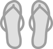 Grey sandals, illustration, on a white background. vector