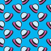 Small UFO,seamless pattern on blue background. vector