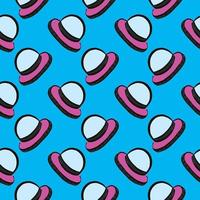 Small UFO,seamless pattern on blue background. vector