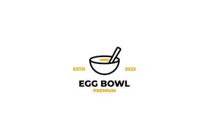 Vector of egg bowl logo design template illustration