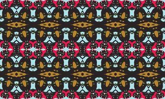 Seamless repeated pattern design. Women's long dress pattern design, vector vintage art illustration
