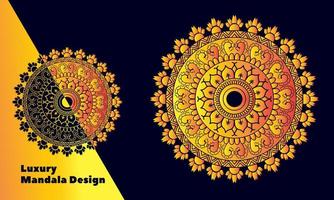 luxury mandala design vector background  vintage abstract floral pattern design