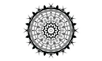 fondo de vector de diseño de mandala de lujo diseño de patrón floral abstracto vintage