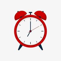 Red alarm clock. vector