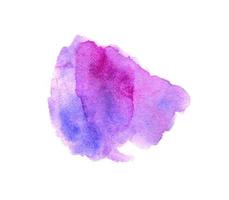 Violet watercolor spot. art brush stroke paint abstract background illustration. Spots texture design for poster. photo