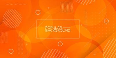 Trendy abstract orange background with simple lines.colorful orange design. bright and modern with shadow 3d concept. eps10 vector