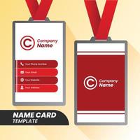 Modern name Card - Creative and Clean name Card Template. vector