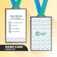 modern Corporate Name card design . double sided Name card design template . flat design Name card inspiration. vector