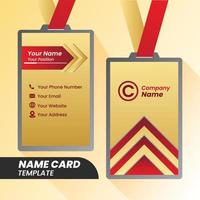 modern Corporate Name card design . double sided Name card design template . flat gradation Name card inspiration vector