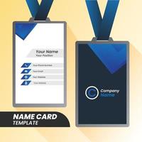 Modern Name card template design. abstract. Contact card for the company. Two sided background. Vector illustration.