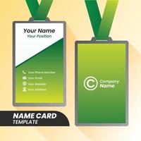 modern Corporate Name card design . double sided Name card design template . flat design Name card inspiration. vector