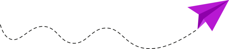 Dashed Line Paper Airplane Route png