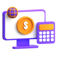 icono financiero 3d png