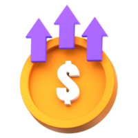 Business Growth 3D Icon png