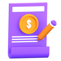 Accounting 3D Icon png