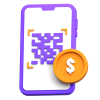 ícone 3d de pagamento digital png