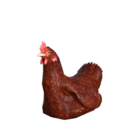 renderização em 3d de frango png