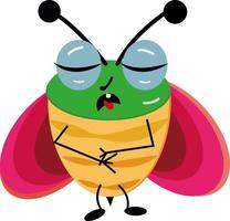 Ill bug, illustration, vector on a white background.