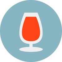 Red sour juice, illustration, vector on a white background.v